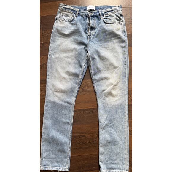 Current Elliott The Stovepipe Jeans Hartley Button Fly Slim Straight Sz32X31 NWT - Picture 8 of 16